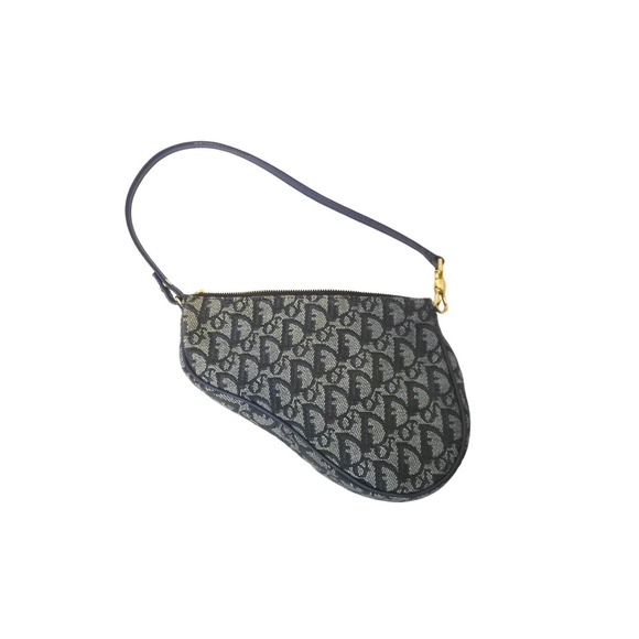 Dior Trotter Navy Saddle Christian  Shoulder Pouch Bag - Picture 1 of 10